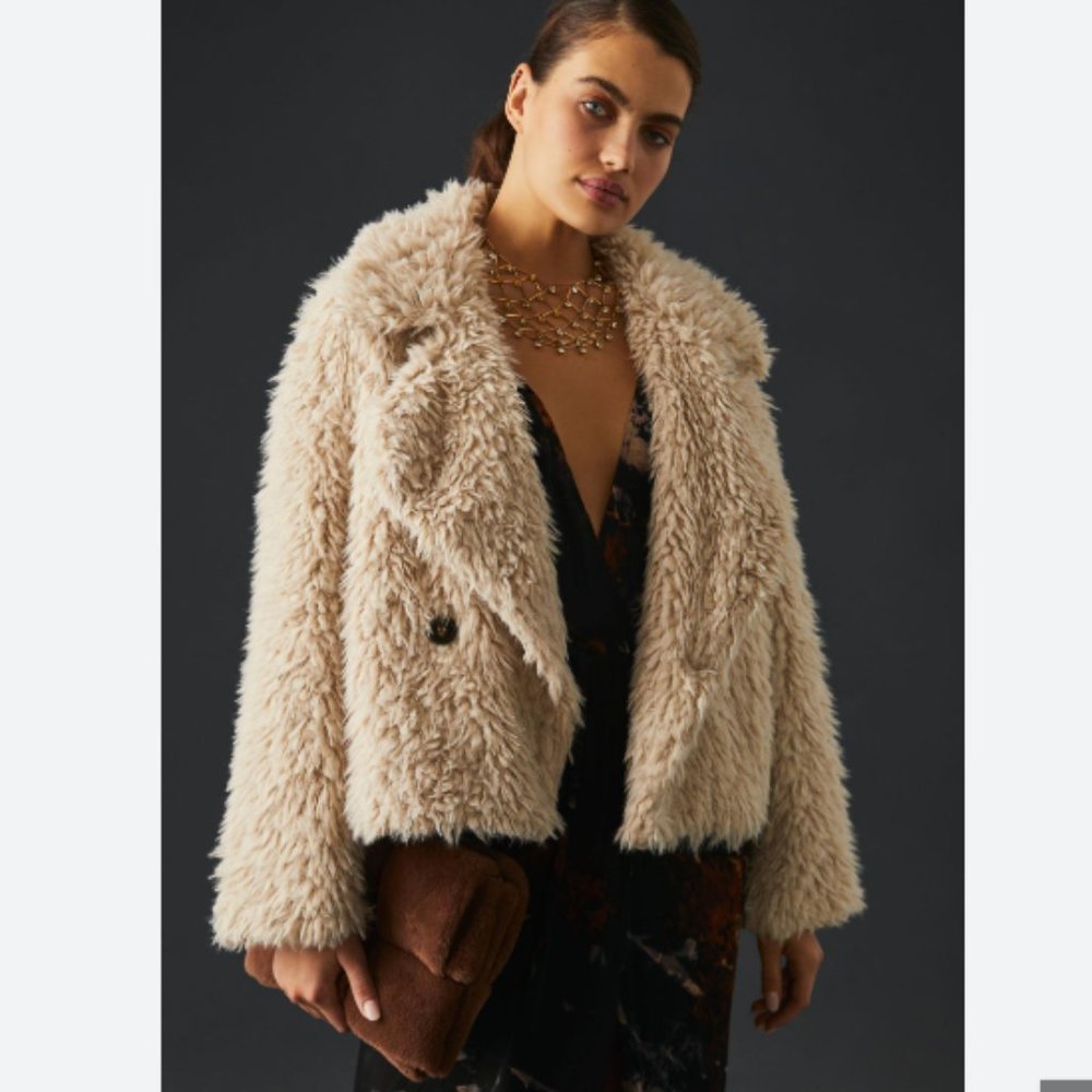 Anthropologie Faux Fur Jacket - Picture 3 of 12